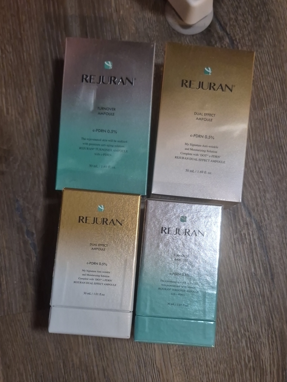 Rejuran Dual Effect Serum Bundle 4 Ampoules Nwt